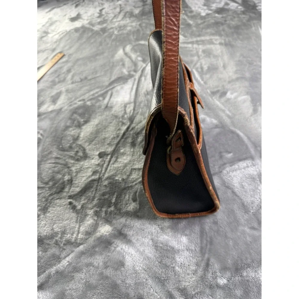 Dooney & Bourke All Weather Leather Flap Bag Women's Crossbody Medium Black
